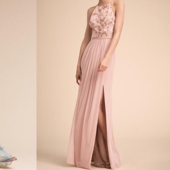 BHLDN Dresses & Skirts - BHLDN ✨ Carine Floral Embroidered Dress